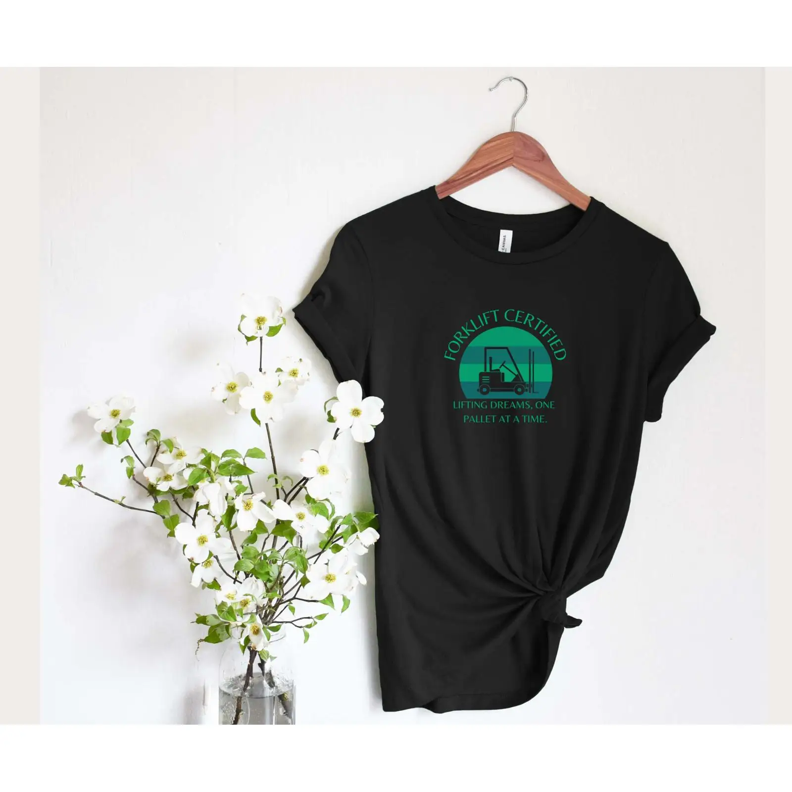 T-shirt drôle certifié charpen - Heavy Equipment Forklift avis et prix