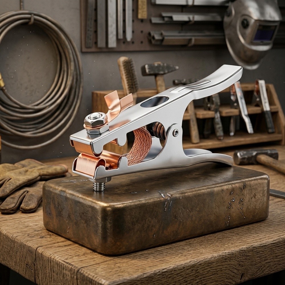 Pince de terre en cuivre robus - Welding Heavy Equipment avis et prix